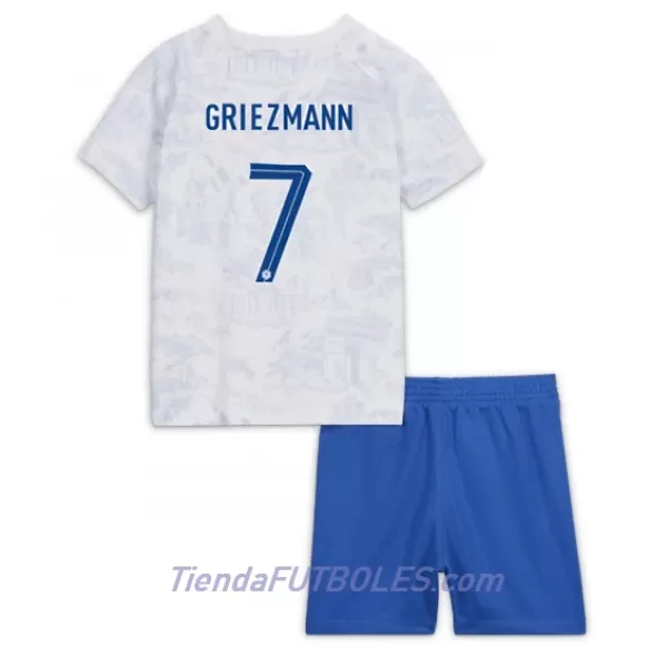 Conjunto Francia Antoine Griezmann 7 Niño Segunda Mundial 2022