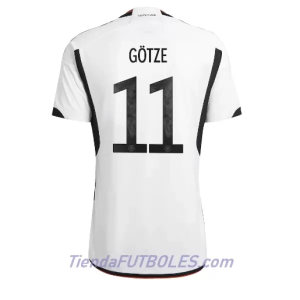 Camiseta Alemania Mario Gotze 11 Hombre Primera Mundial 2022