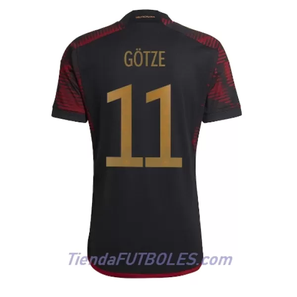 Camiseta Alemania Mario Gotze 11 Hombre Segunda Mundial 2022