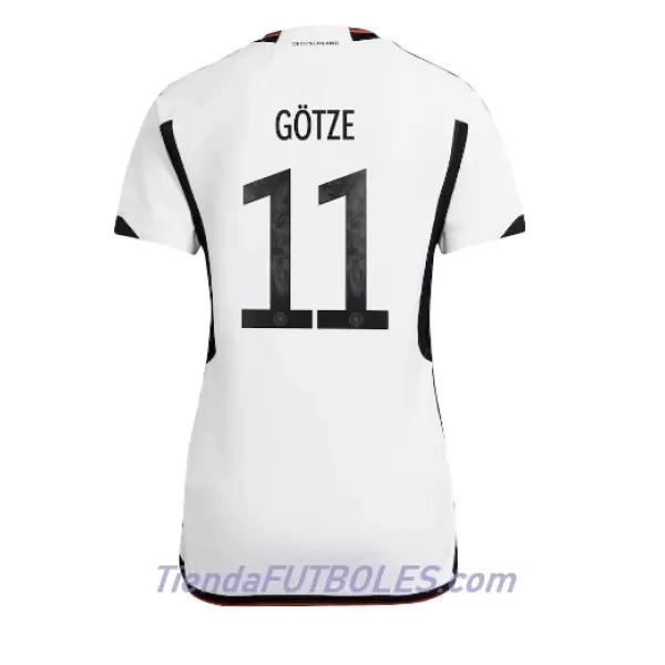 Camiseta Alemania Mario Gotze 11 Mujer Primera Mundial 2022
