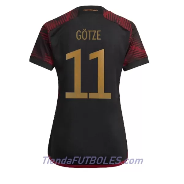 Camiseta Alemania Mario Gotze 11 Mujer Segunda Mundial 2022