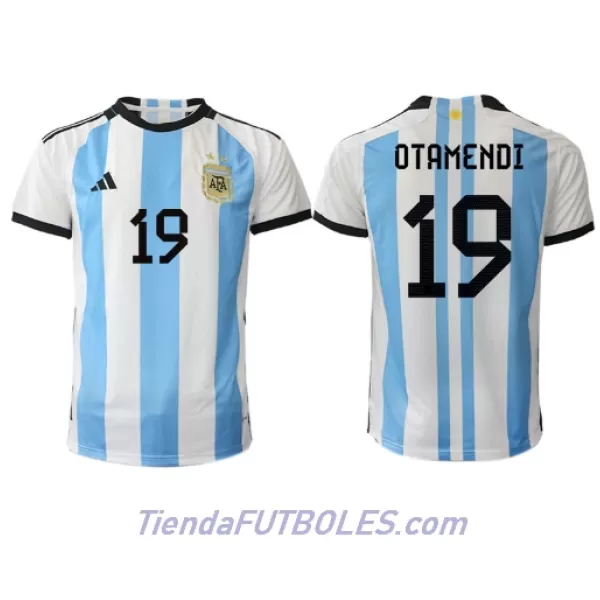 Camiseta Argentina Nicolas Otamendi 19 Hombre Primera Mundial 2022