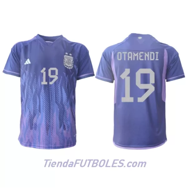 Camiseta Argentina Nicolas Otamendi 19 Hombre Segunda Mundial 2022