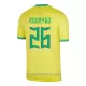 Camiseta Brasil Rodrygo 26 Hombre Primera Mundial 2022