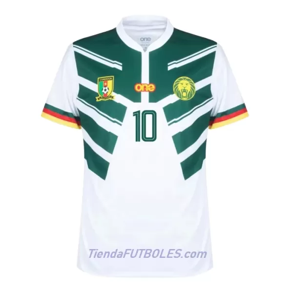 Camiseta Camerún Aboubakar 10 Hombre Segunda Mundial 2022