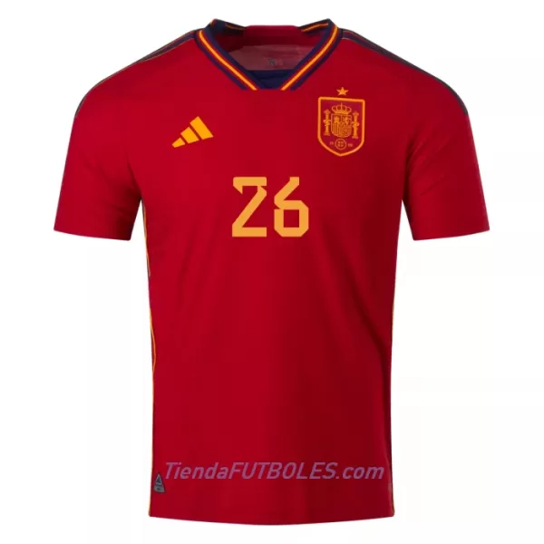 Camiseta España Pedri 26 Hombre Primera Mundial 2022