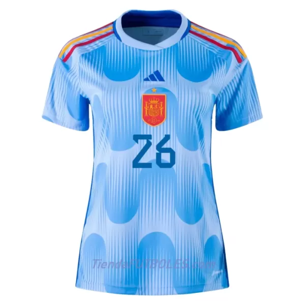 Camiseta España Pedri 26 Mujer Segunda Mundial 2022