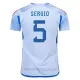 Camiseta España Sergio 5 Hombre Segunda Mundial 2022