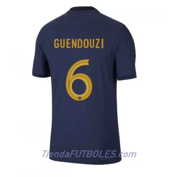 Camiseta Francia Matteo Guendouzi 6 Hombre Primera Mundial 2022