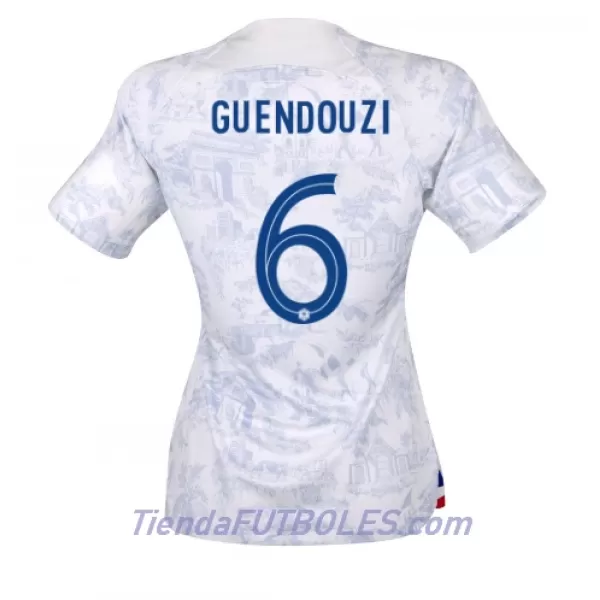 Camiseta Francia Matteo Guendouzi 6 Mujer Segunda Mundial 2022