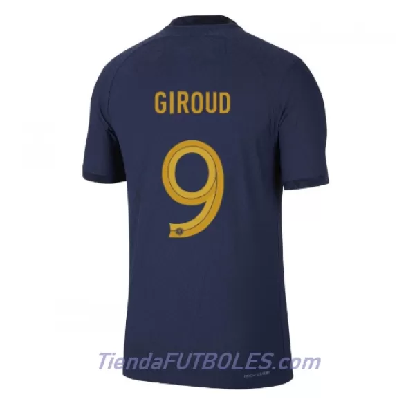 Camiseta Francia Olivier Giroud 9 Hombre Primera Mundial 2022