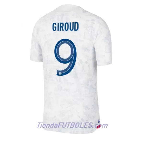 Camiseta Francia Olivier Giroud 9 Hombre Segunda Mundial 2022