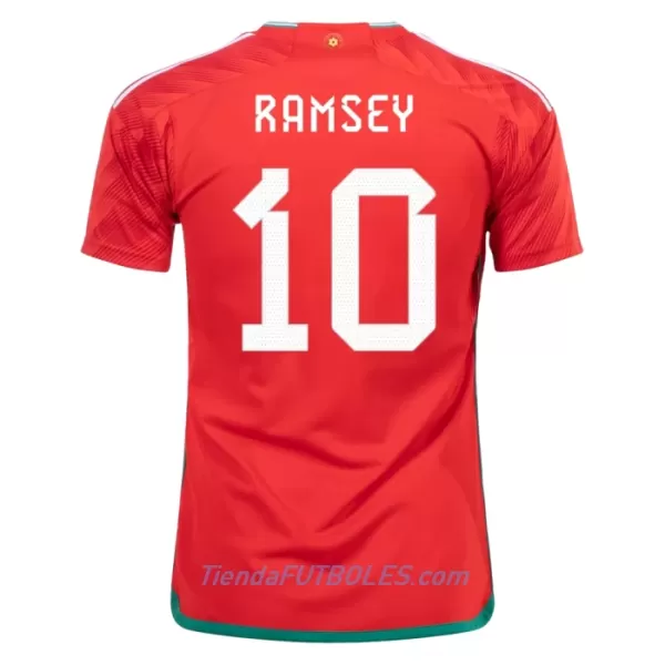 Camiseta Gales Ramsey 10 Hombre Primera Mundial 2022