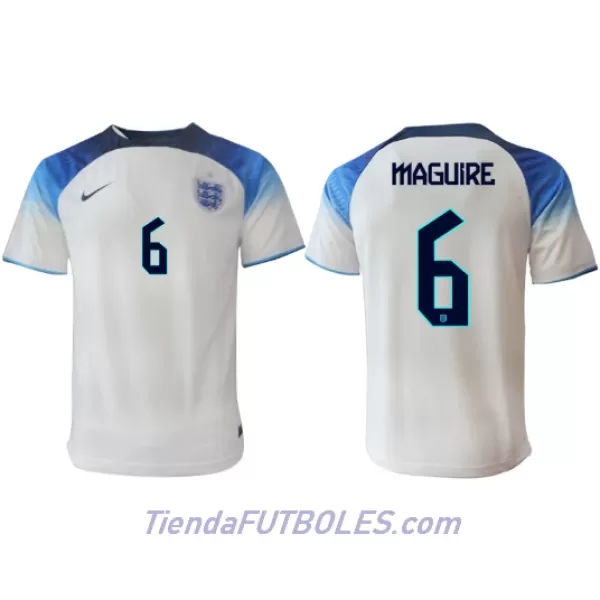 Camiseta Inglaterra Harry Maguire 6 Hombre Primera Mundial 2022