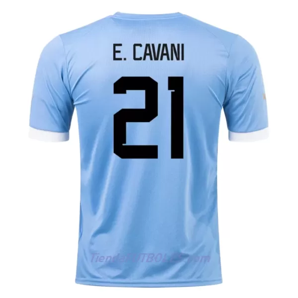 Camiseta Uruguay E. Cavani 21 Hombre Primera Mundial 2022