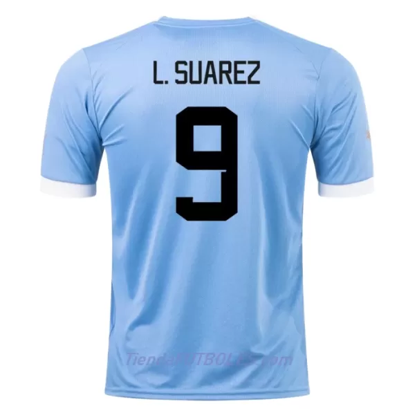 Camiseta Uruguay L. Suárez 9 Hombre Primera Mundial 2022