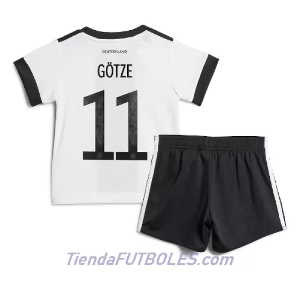 Conjunto Alemania Mario Gotze 11 Niño Primera Mundial 2022
