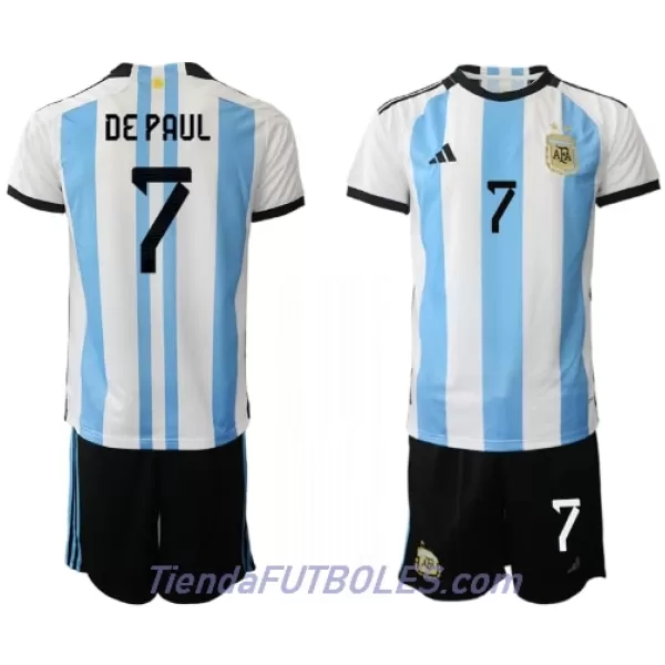 Conjunto Argentina de Paul 7 Niño Primera Mundial 2022