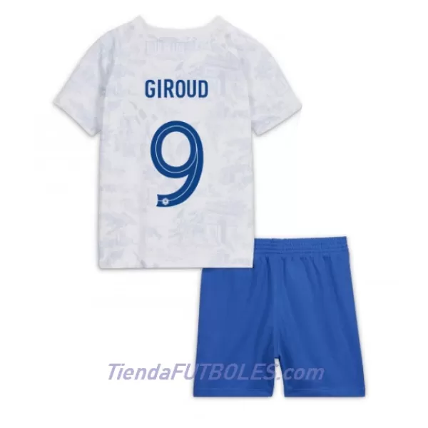 Conjunto Francia Olivier Giroud 9 Niño Segunda Mundial 2022