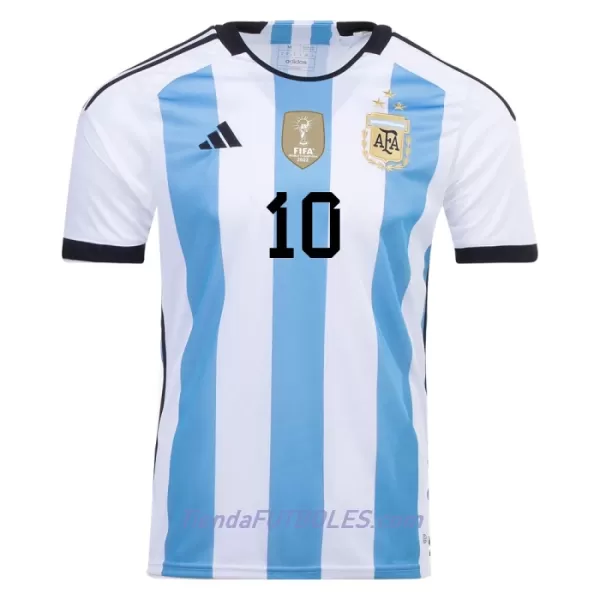 Camiseta Argentina 3 Star Maradona 10 Hombre Primera Mundial 2022