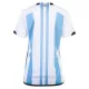 Camiseta Argentina 3 Star Mujer Primera Mundial 2022