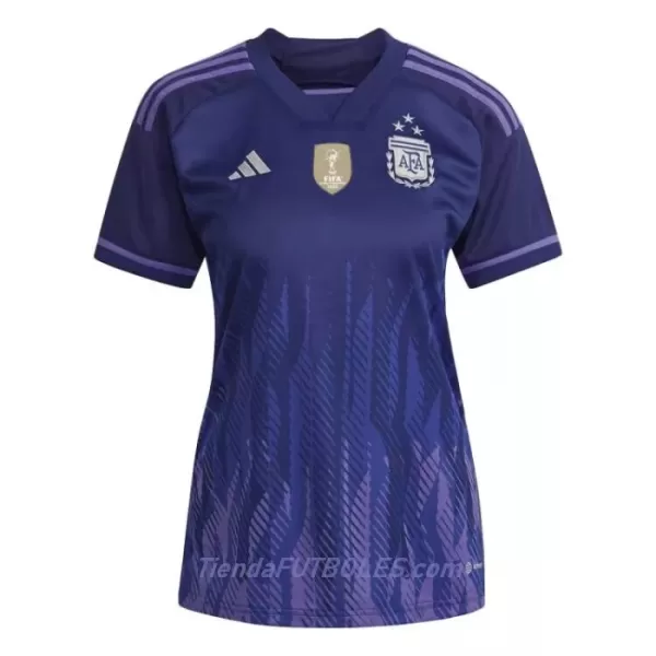 Camiseta Argentina 3 Star Mujer Segunda Mundial 2022