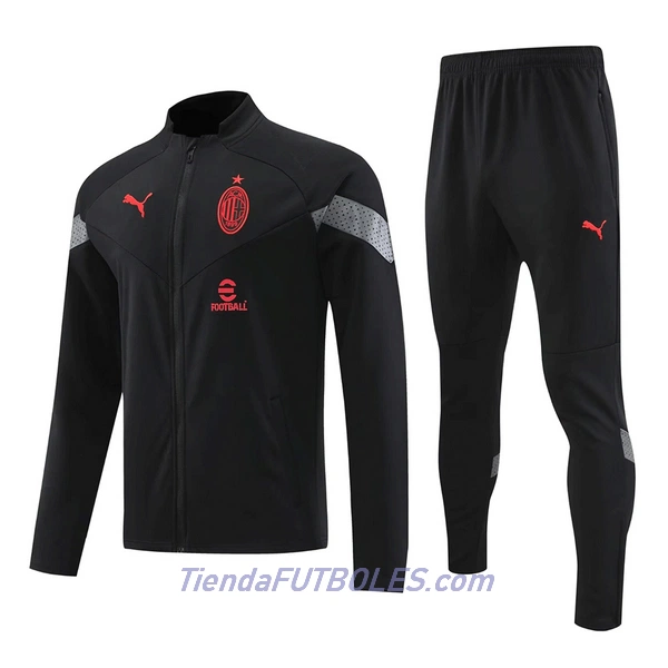 AC Milan Conjunto De Chaqueta De Entrenamiento Hombre 2022 Negra