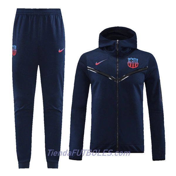 Barcelona Chaqueta De Entrenamiento Con Capucha Hombre 2022/23 Navy