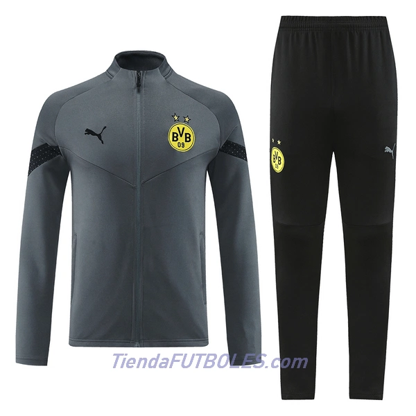 Borussia Dortmund Conjunto De Chaqueta De Entrenamiento Hombre 2022/23 Gris