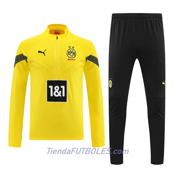 Borussia Dortmund Sudadera De Entrenamiento Hombre Cremallera Cuarto 2022/23 Amarilla