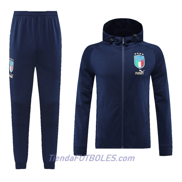 Italia Chaqueta De Entrenamiento Con Capucha Hombre 2022/23 Navy