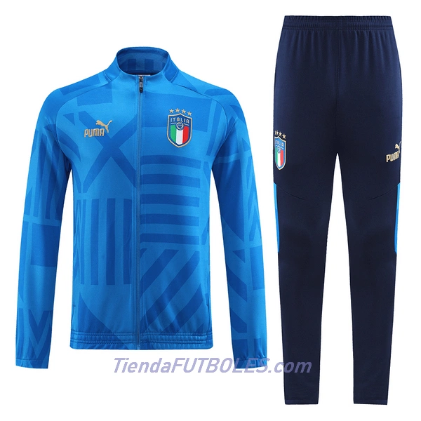 Italia Conjunto De Chaqueta De Entrenamiento Hombre 2022 Azul