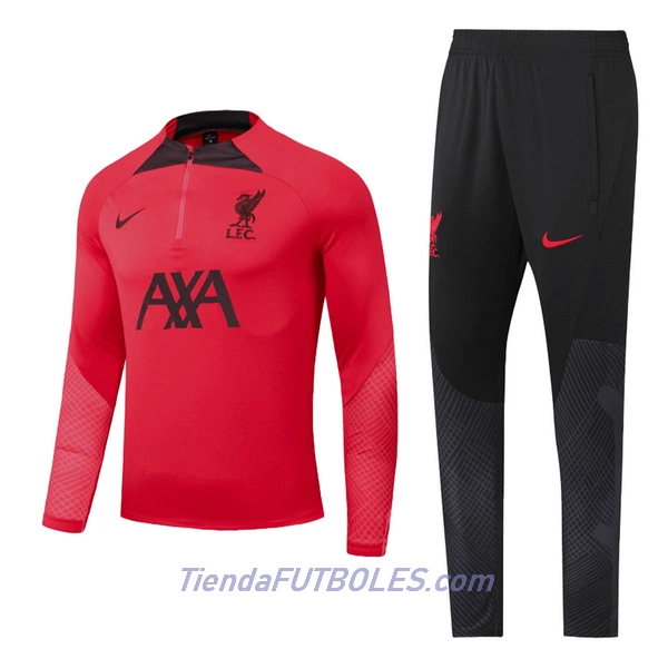 Liverpool Sudadera De Entrenamiento Niño Cremallera Cuarto 2022/23 Roja