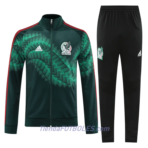 México Conjunto De Chaqueta De Entrenamiento Hombre 2022 Verde Negro