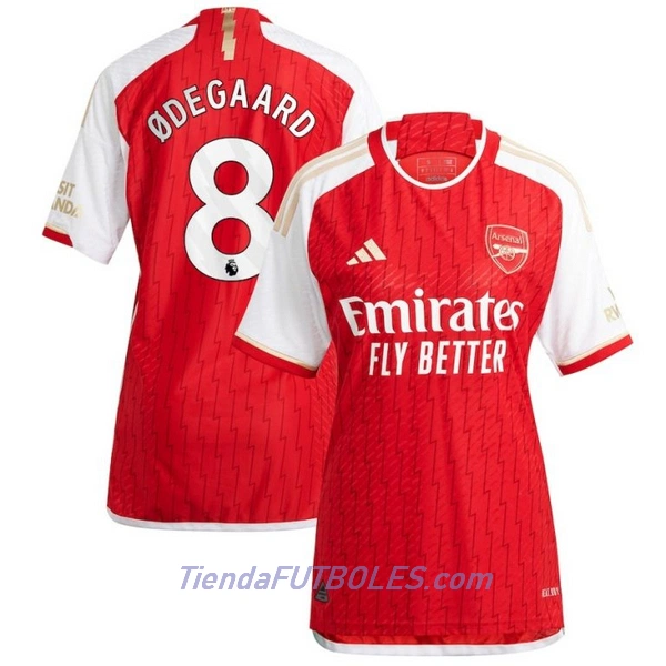 Camiseta Arsenal Odegaard 8 Mujer Primera 23/24