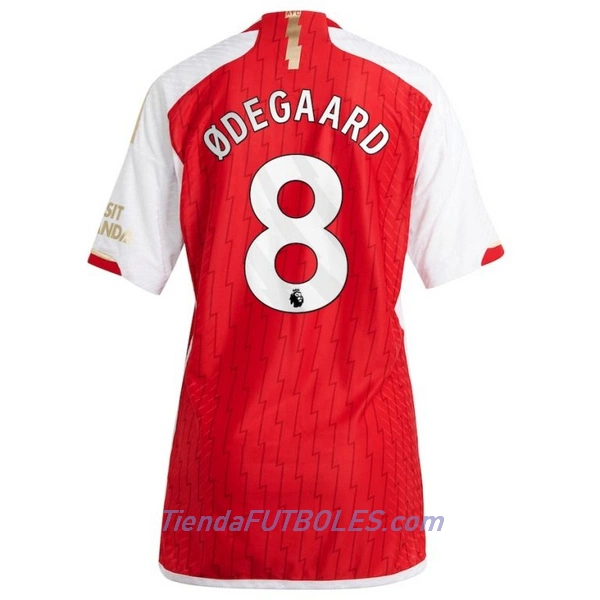 Camiseta Arsenal Odegaard 8 Mujer Primera 23/24
