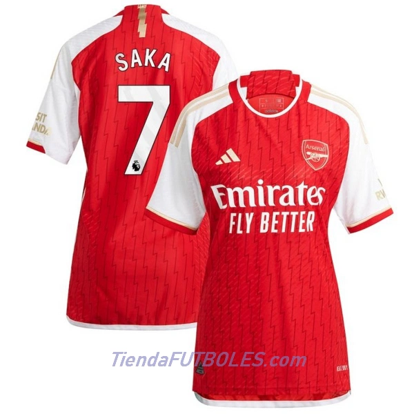 Camiseta Arsenal Saka 7 Mujer Primera 23/24