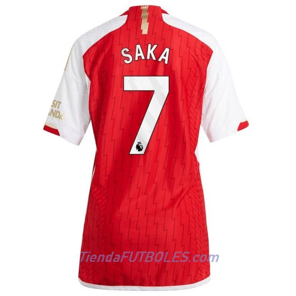 Camiseta Arsenal Saka 7 Mujer Primera 23/24