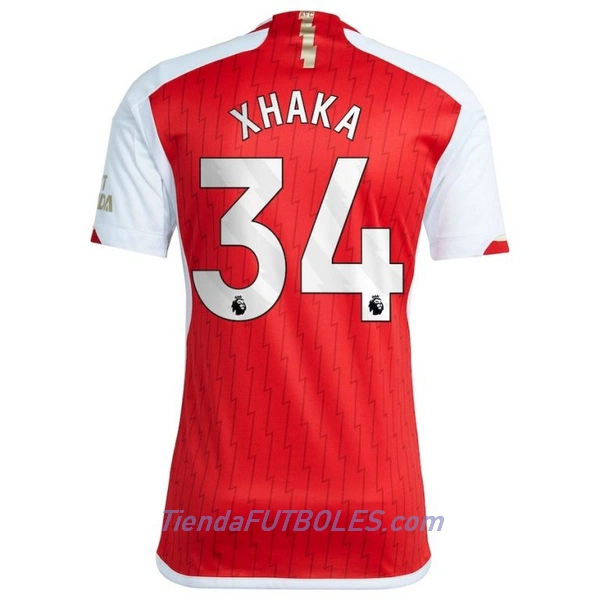 Camiseta Arsenal Xhaka 34 Hombre Primera 23/24
