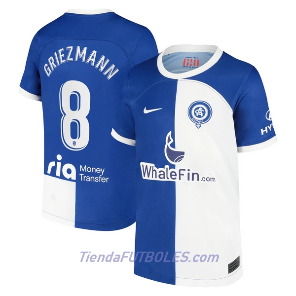 Camiseta Atlético Madrid Griezmann 8 Hombre Segunda 23/24