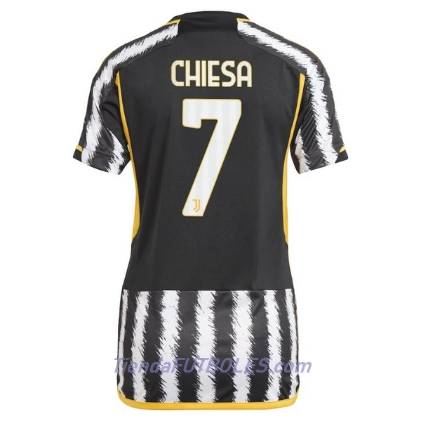 Camiseta Juventus Chiesa 7 Mujer Primera 23/24
