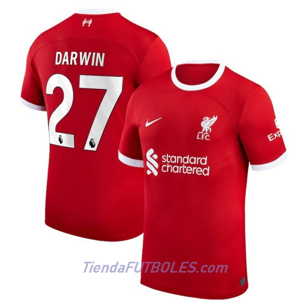 Camiseta Liverpool Darwin 27 Hombre Primera 23/24