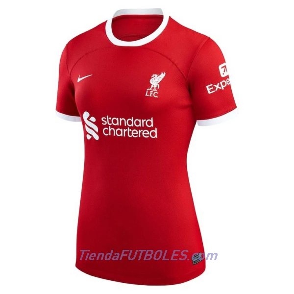 Camiseta Liverpool Gakpo 18 Mujer Primera 23/24