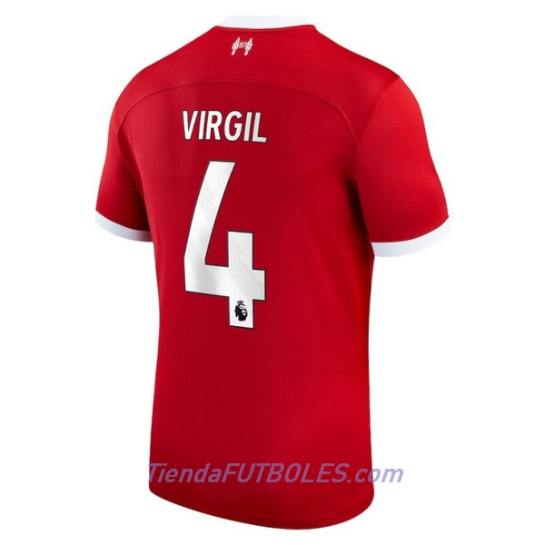 Camiseta Liverpool Virgil 4 Hombre Primera 23/24
