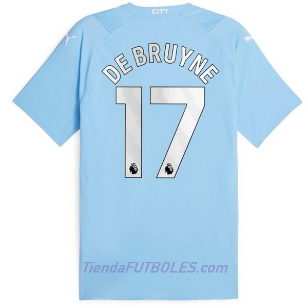 Camiseta Manchester City De Bruyne 17 Hombre Primera 23/24