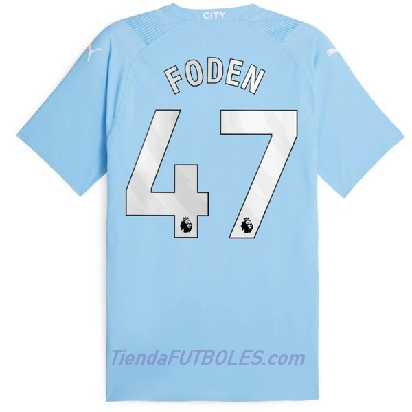Camiseta Manchester City Foden 47 Hombre Primera 23/24