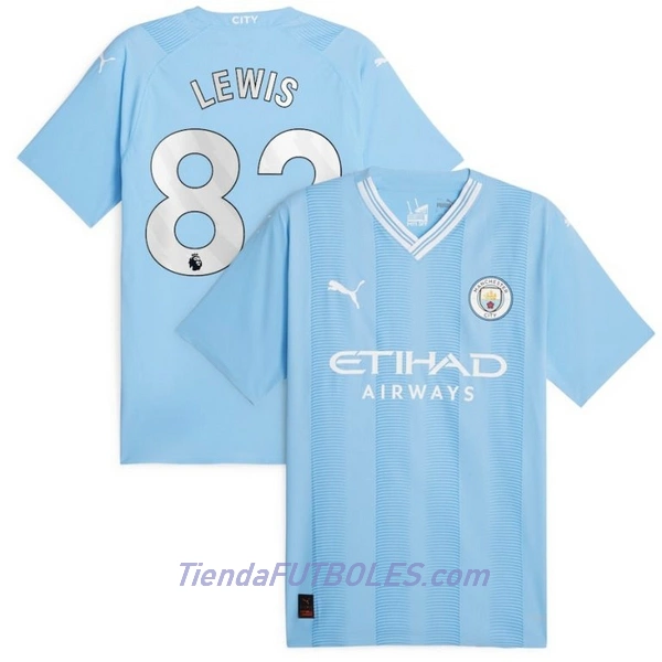 Camiseta Manchester City Lewis 82 Hombre Primera 23/24