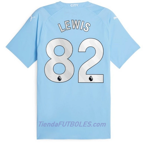 Camiseta Manchester City Lewis 82 Hombre Primera 23/24