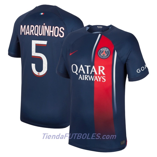 Camiseta Paris Saint-Germain Marquinhos 5 Hombre Primera 23/24
