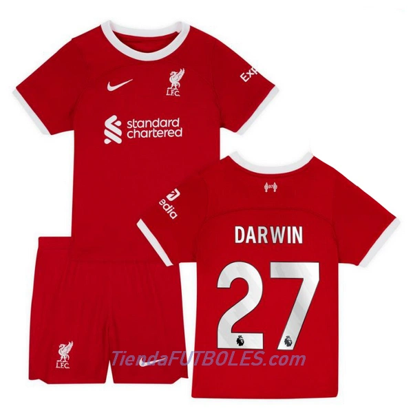 Conjunto Liverpool Darwin 27 Niño Primera 23/24